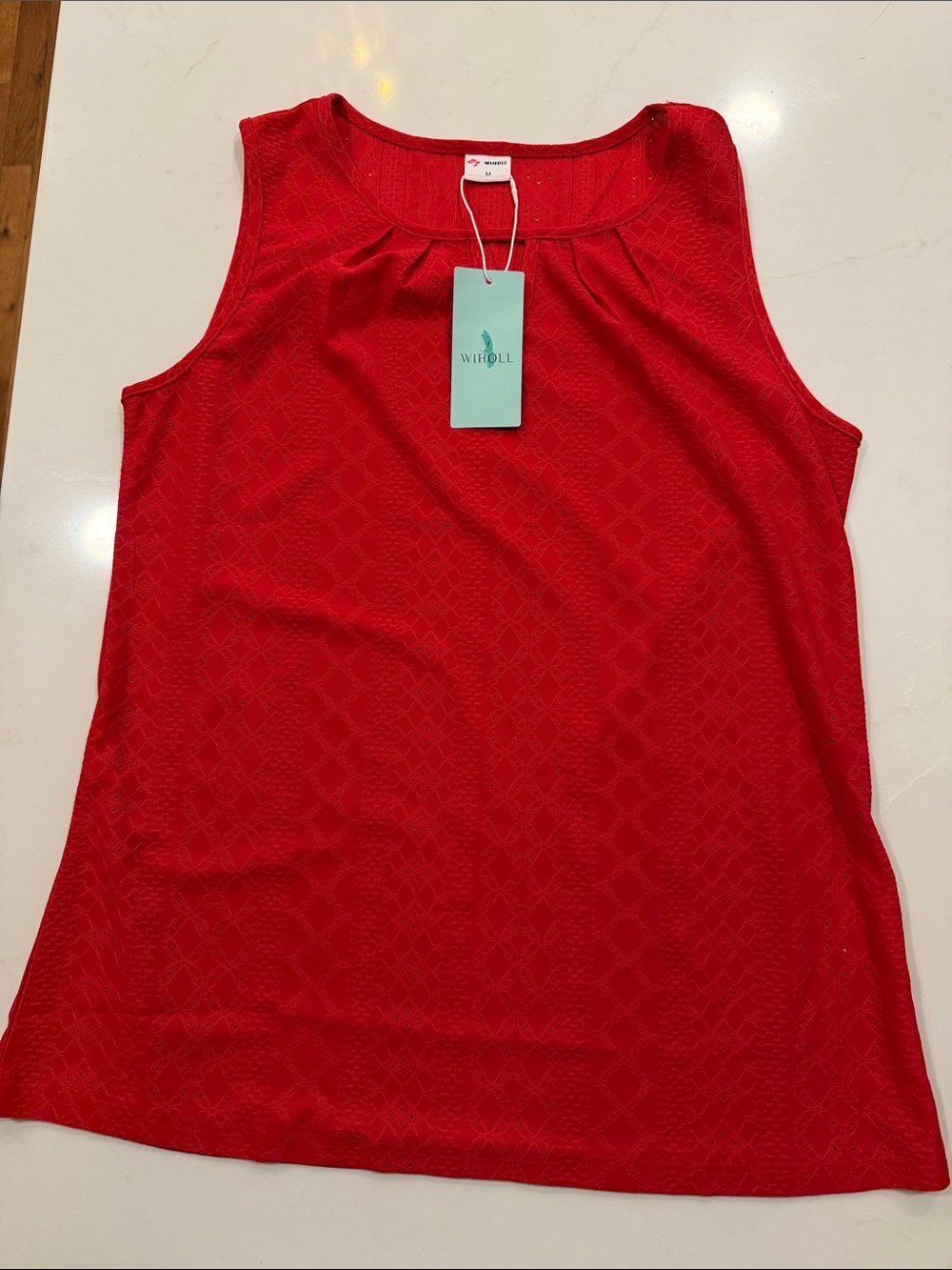 Vineyard Vines Red Sleeveless Shell Tank Top